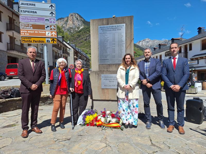 La Delegación del Gobierno en Aragón conmemora en Bielsa el Día del Exilio